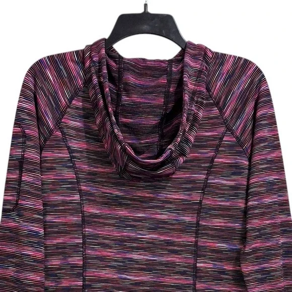 RBX Hoodie Women M Pink Purple Polyester Spandex Space Dye Full Zip Activewear - Picture 8 of 16